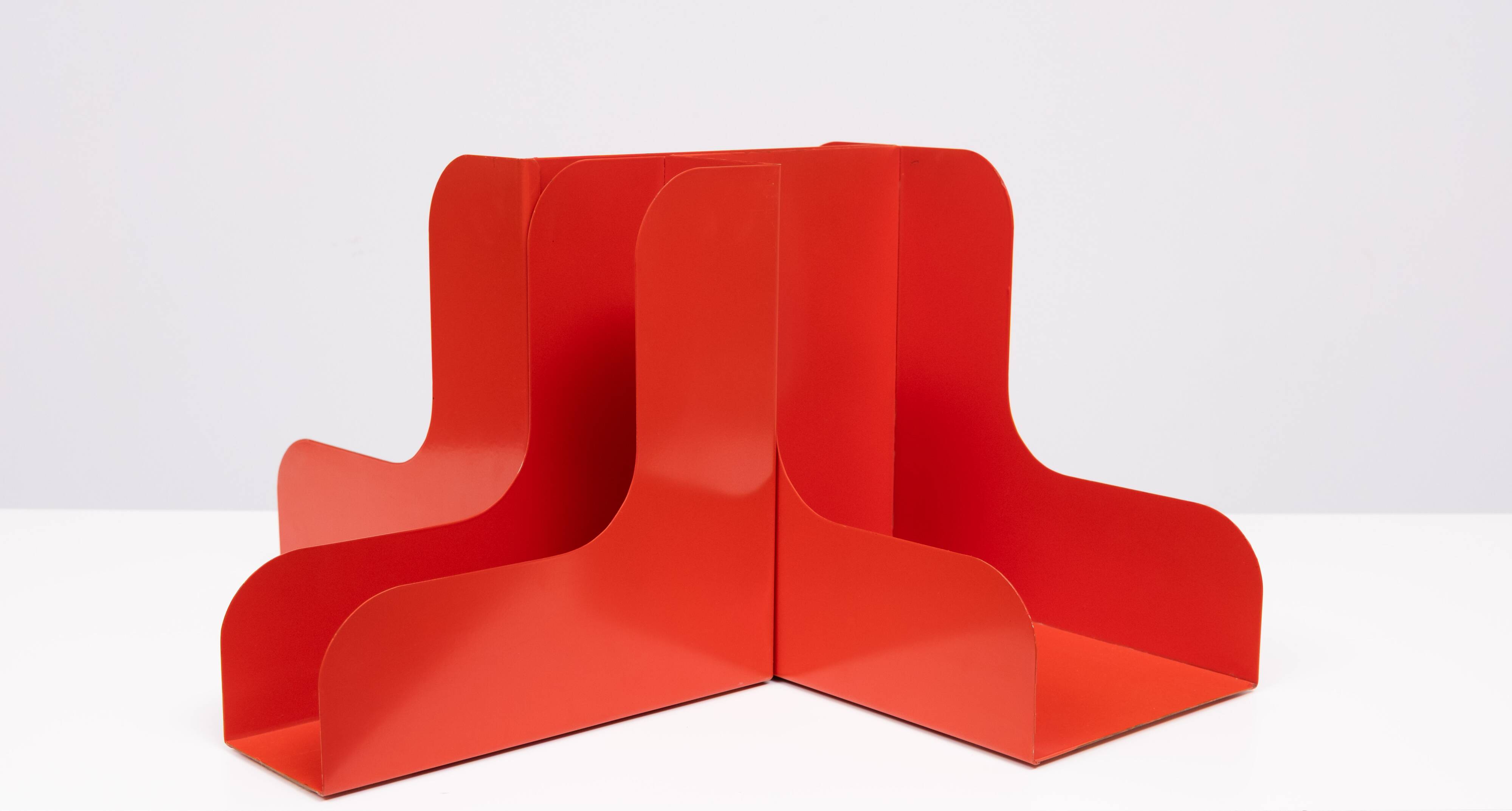 Enzo Mari Modular Metal LP Record Holder set of 3 1965 Italy