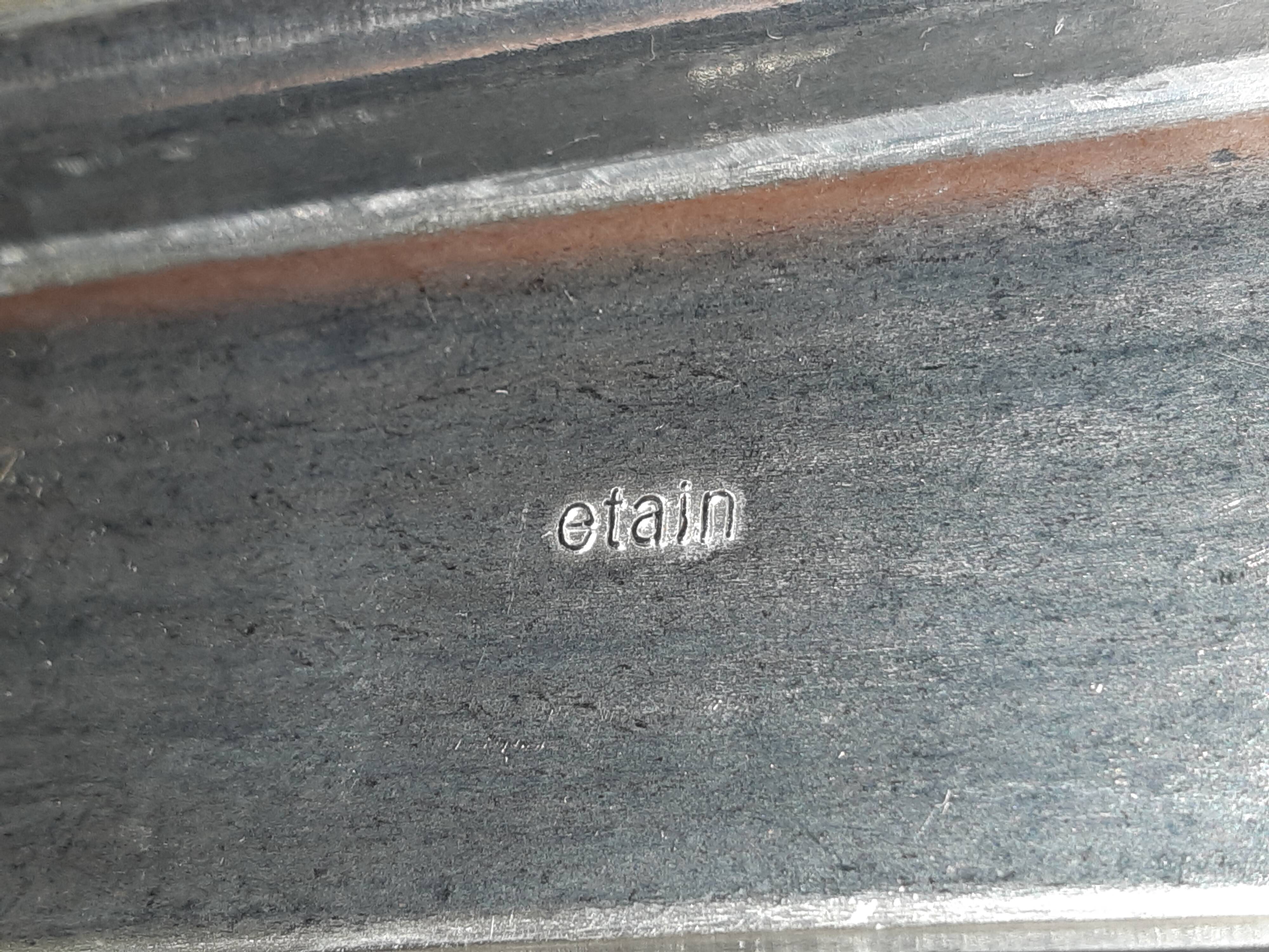 Tin mail rack, decorated with birds and flowers