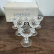 Set of 6 crystal digestif glasses from Saint Louis Trianon.