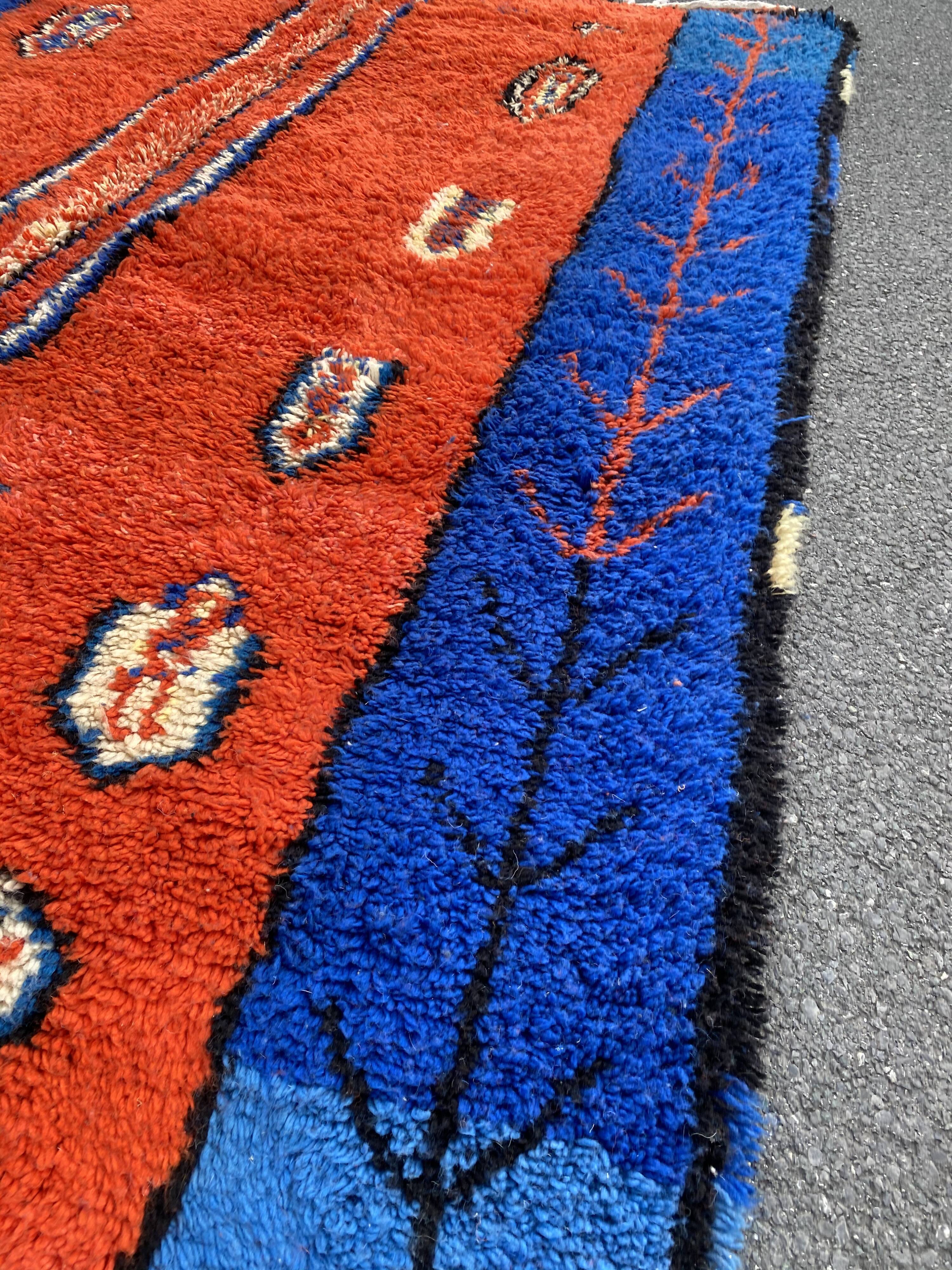 Tapis berbere rouge 200x300 cm