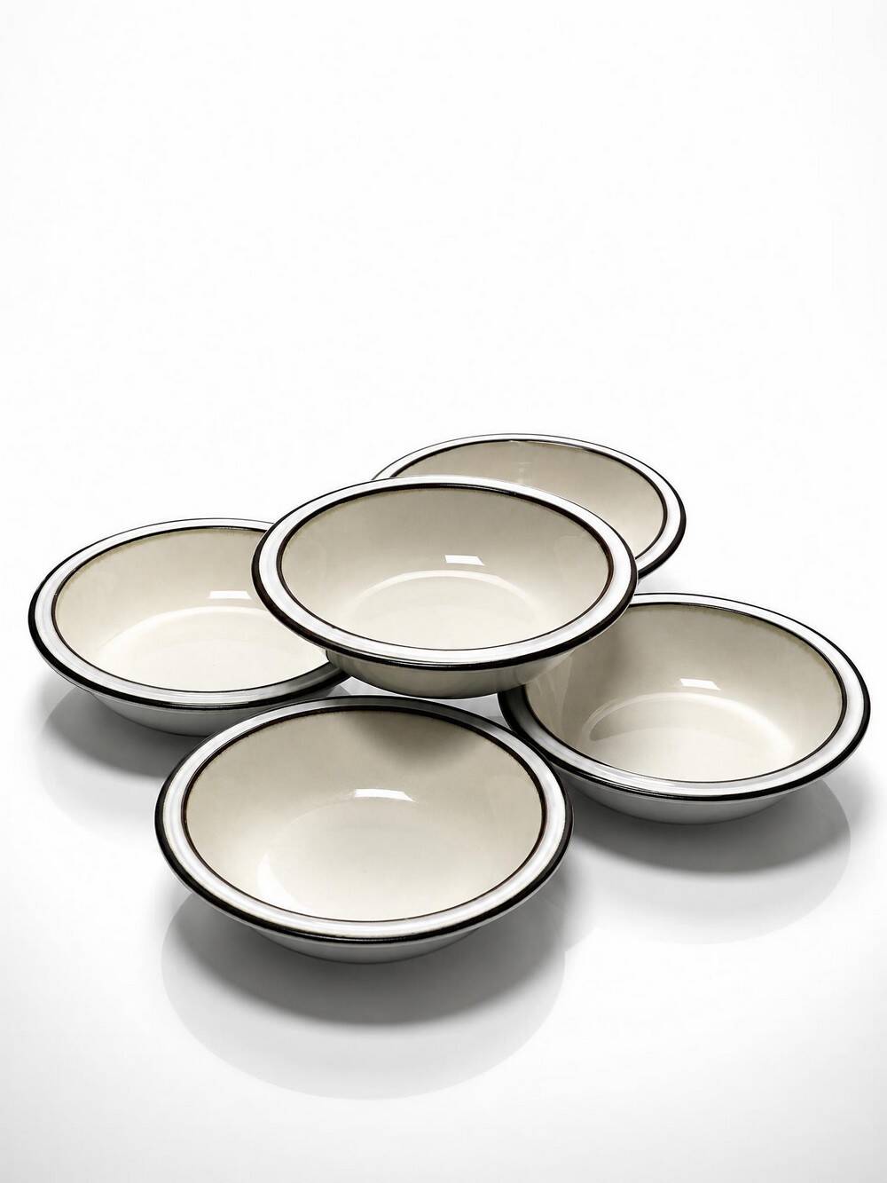 8 bowls/deep plates Denby England in stoneware vintage 80s-90s