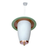 Suspension vintage 50 years, green copper opaline