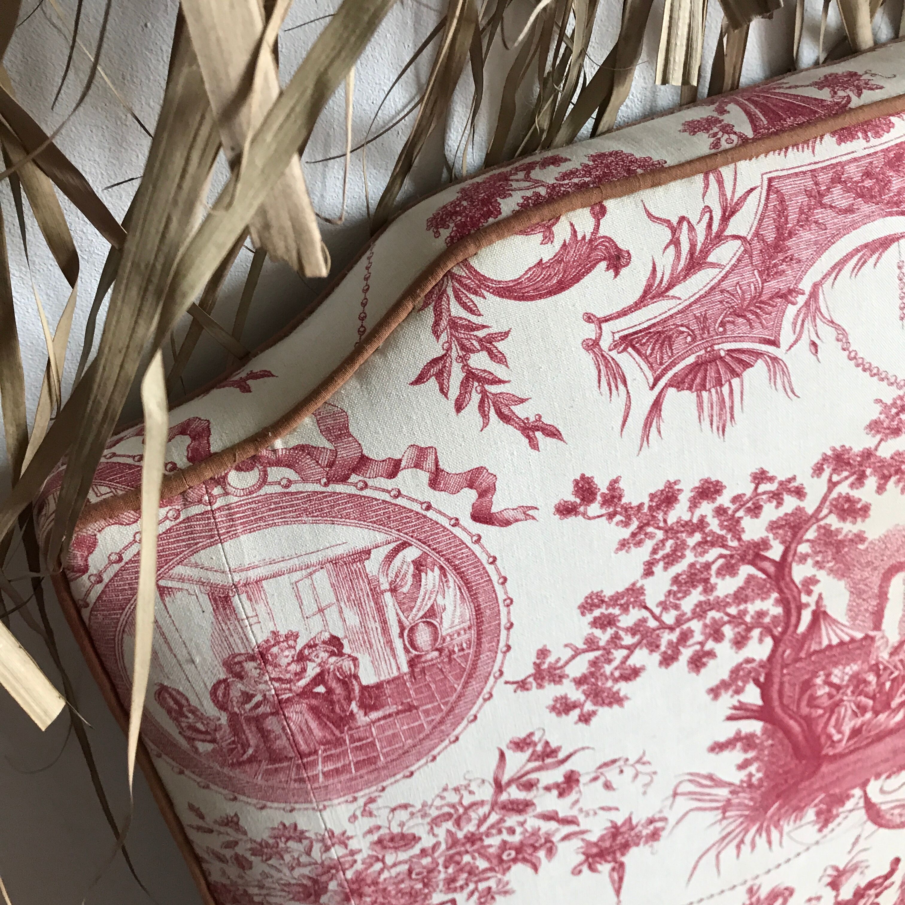 Fabric headhead Toile de Jouy