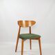 Chaises de salle à manger lot de 4 en velours vert