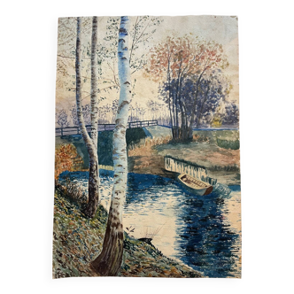 20th century undergrowth landscape