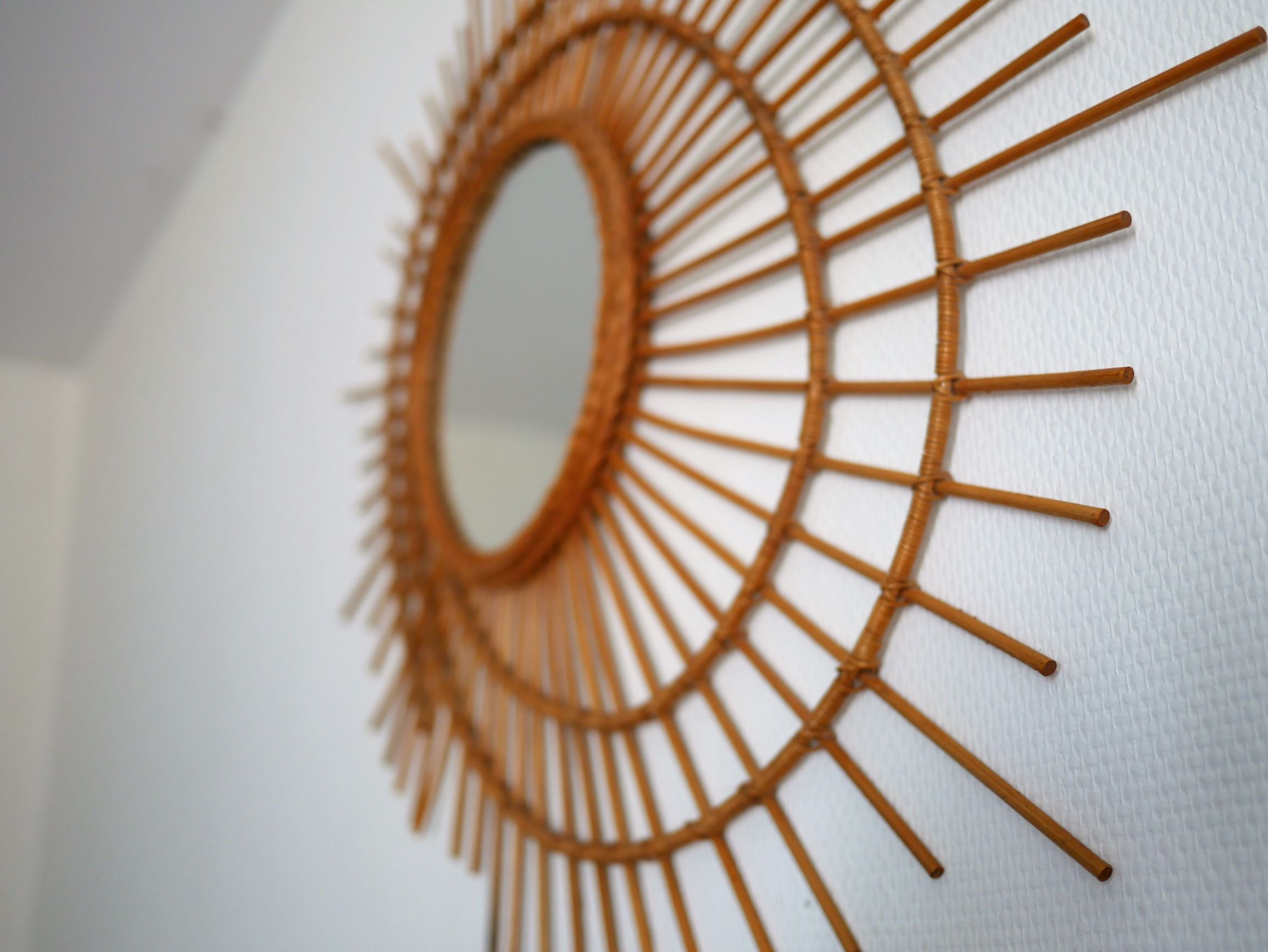 Mirror rattan galaxy 79x67cm