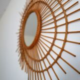 Mirror rattan galaxy 79x67cm