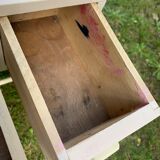 Vintage powder pink child desk