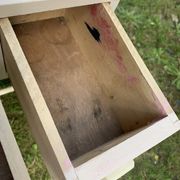 Bureau enfant rose poudré vintage