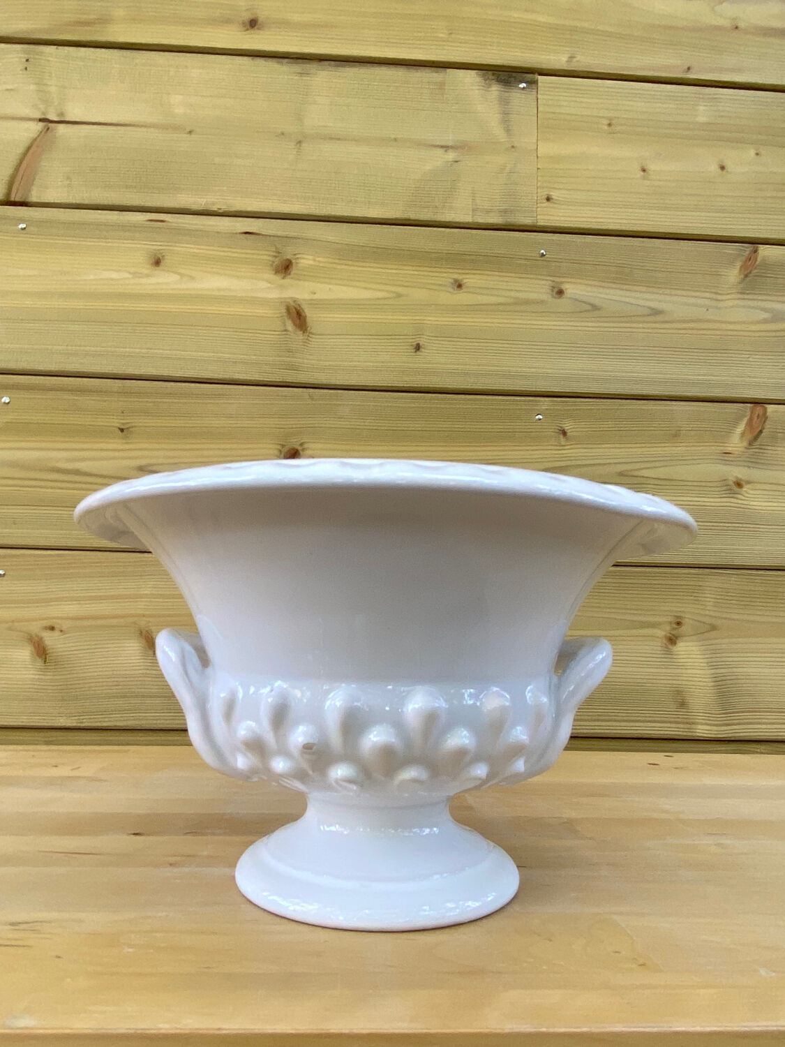 Medici-style glazed ceramic pot cover, Italy