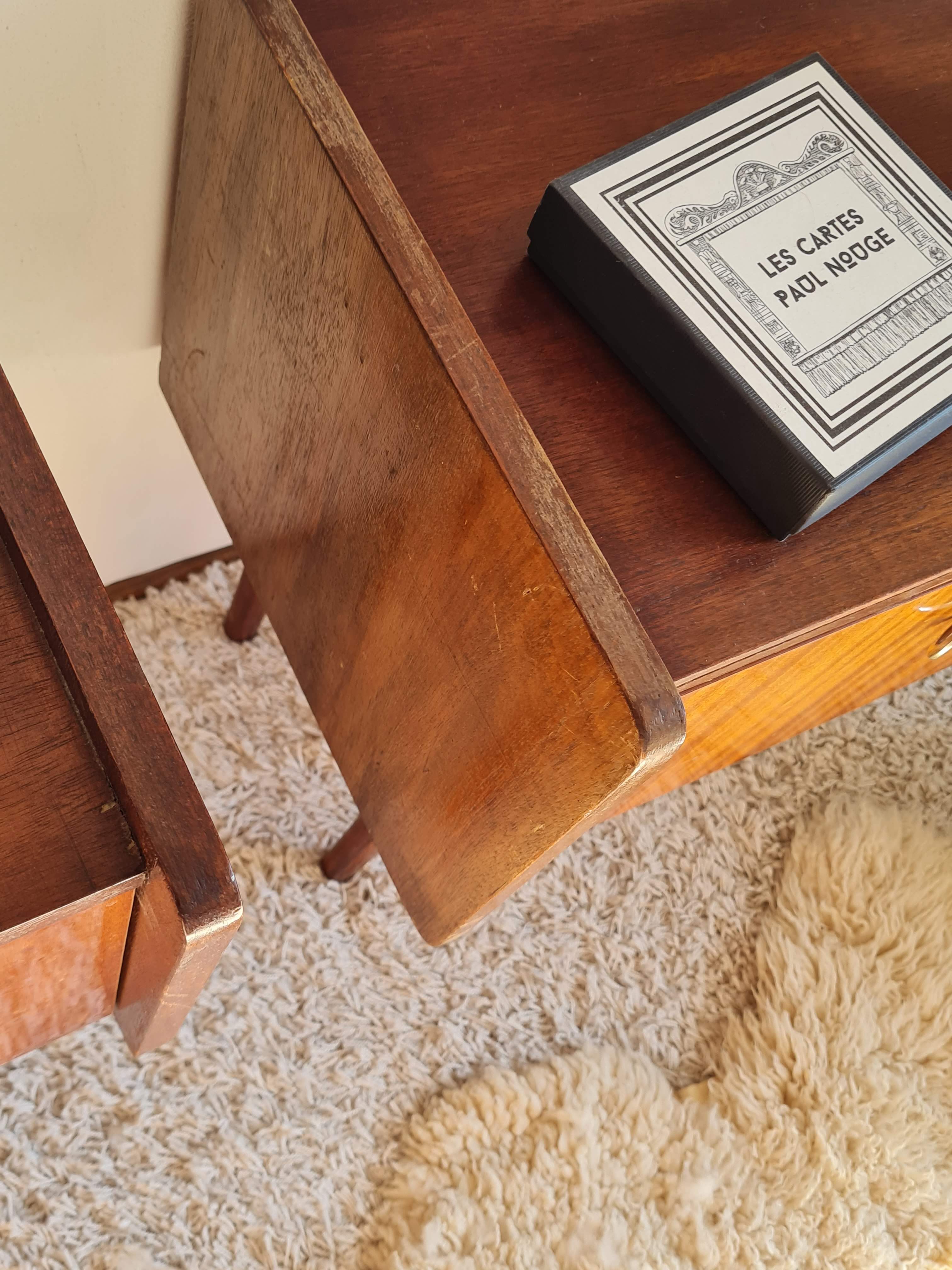 Pair of vintage bedside tables