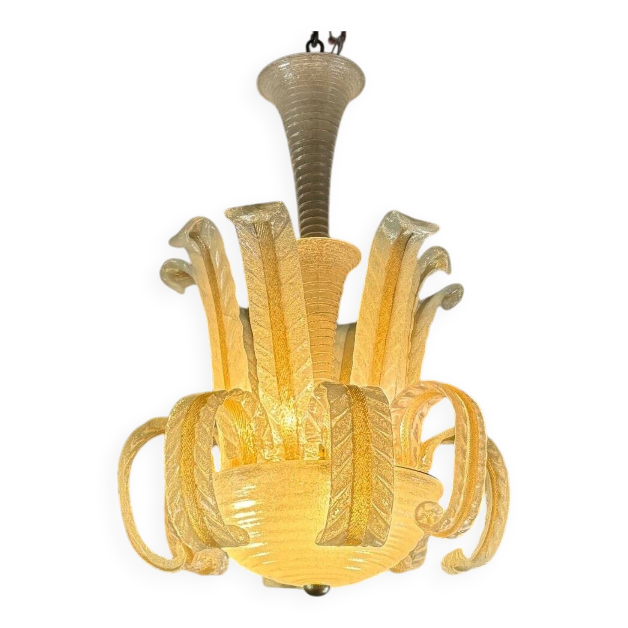 Venetian Murano Glass Chandelier by Barovier Circa 1940