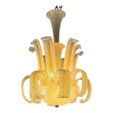 Lustre Vénitien En Verre De Murano Par Barovier Vers 1940