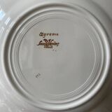 Series of 7 Sarreguemines earthenware dessert plates, Agreste model