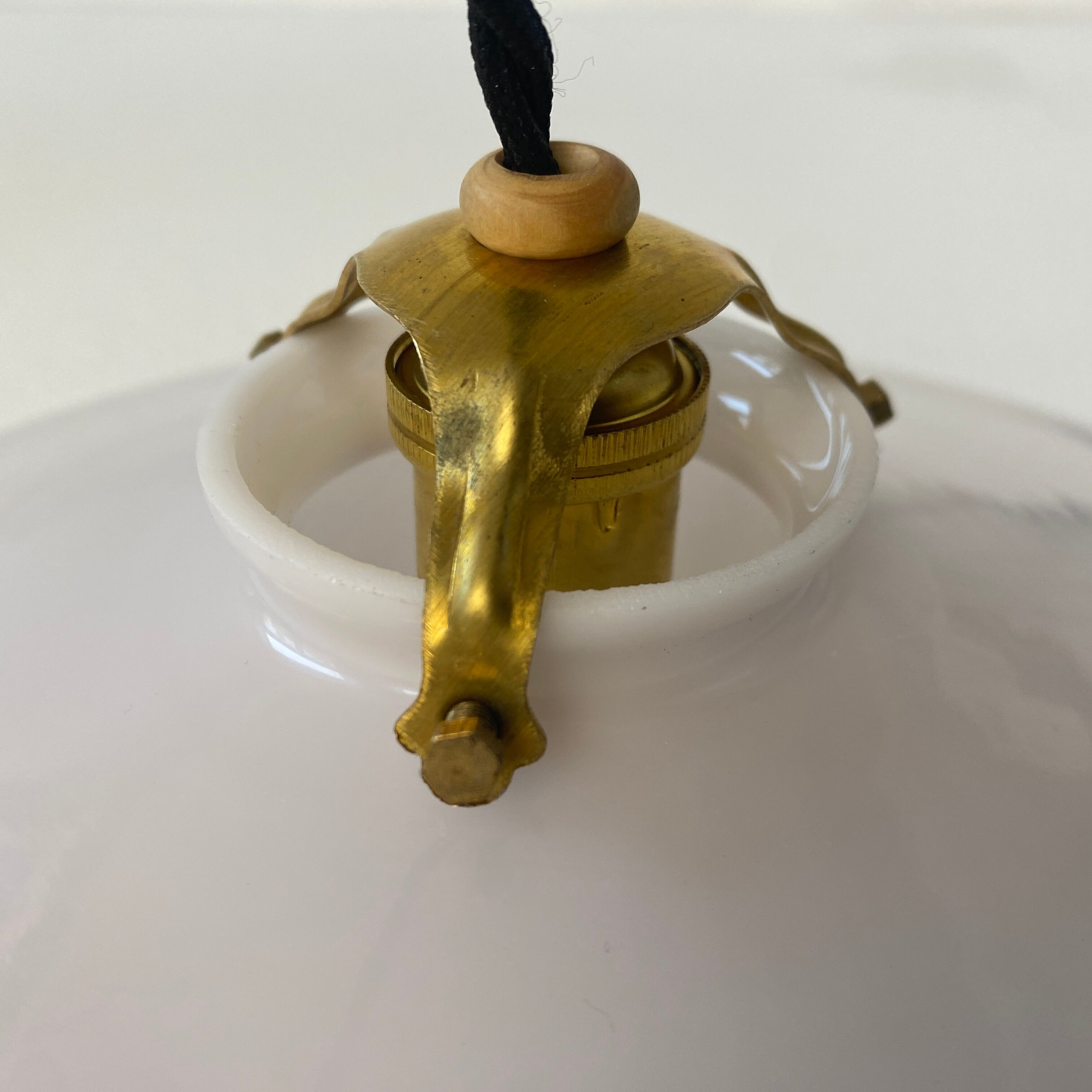 Vintage opaline pendant lamp