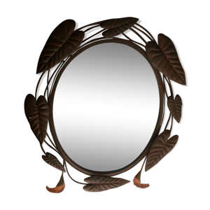 Miroir ovale entourage