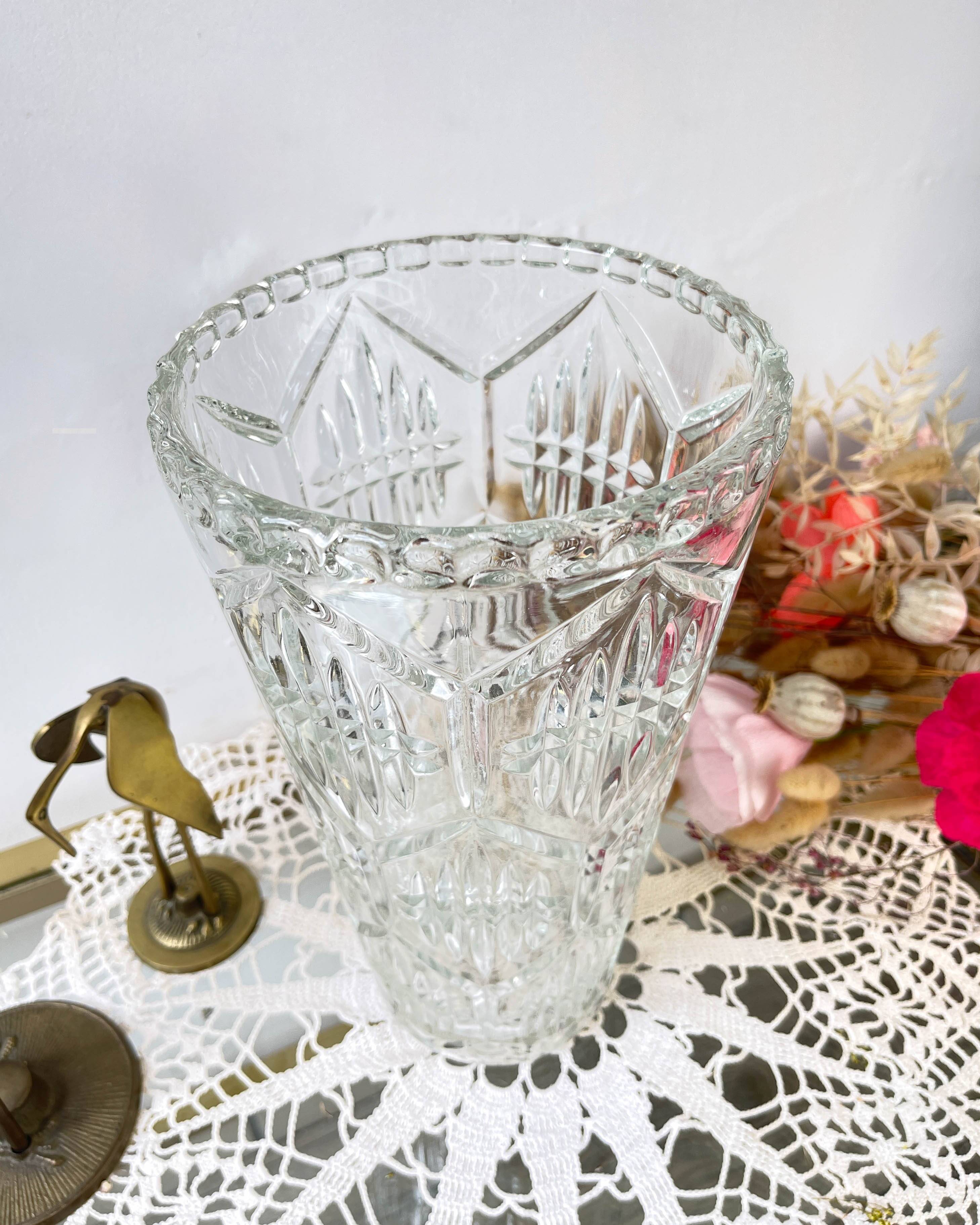 Vintage Art Deco style glass vase
