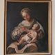 Old oil painting on canvas, Virgin and Child, 18th century