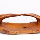 Large Carved Olive Wood Fruit basket 1970s