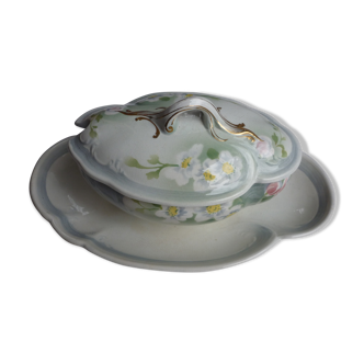 Sauciere couverte faience Luneville