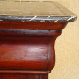 Louis-Philippe bedside in flamed mahogany