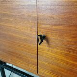 Small teak and metal sideboard, 70s