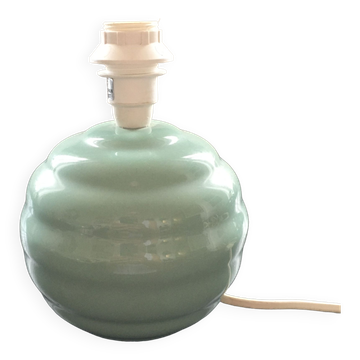 Pied de lampe boule céladon