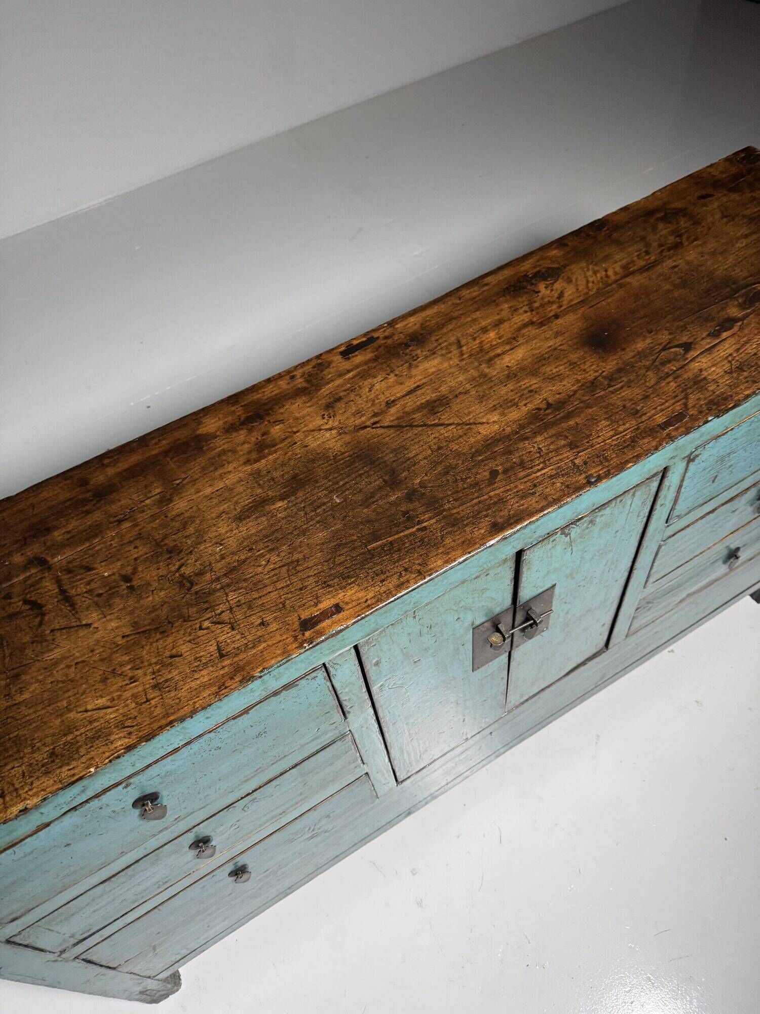 Chinese blue sideboard
