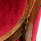 Bergère de style louis xvi garnie de velours rouge sombre, début xixe