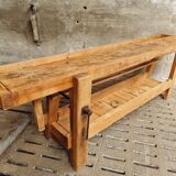 Old workbench XXL side table counter