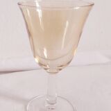 Six vintage polychrome glasses