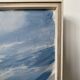 Mid century vintage framed oil painting - snow storm
