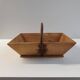 Small basket / vintage wooden harvest basket – Curved handle