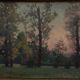 Oil on cardboard by J. Berges undergrowth offered to Guillot de Raffaillac