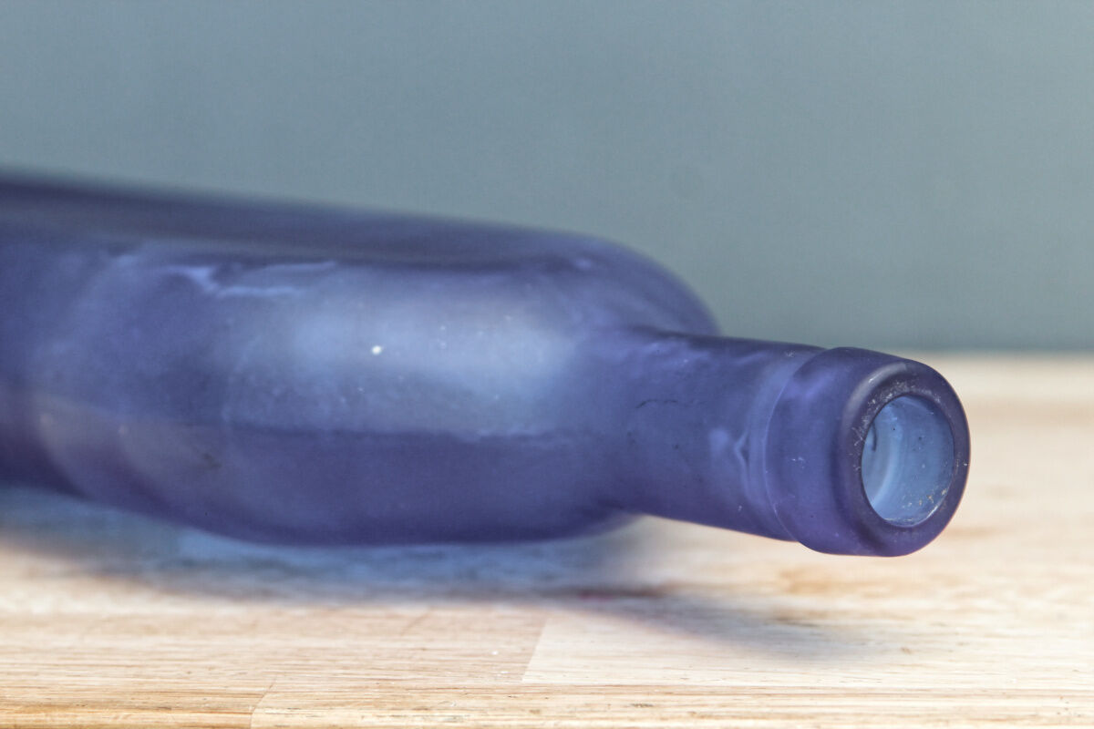 Bouteille, vase, bleu cobalt