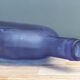 Bouteille, vase, bleu cobalt