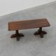 French Refectory Style Oak Dining Table with Turned Double Pedestal Base, 2