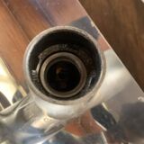 Pair of vintage chrome wall lights, circa 70's