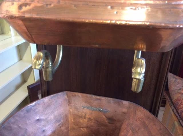 Old complete copper fountain