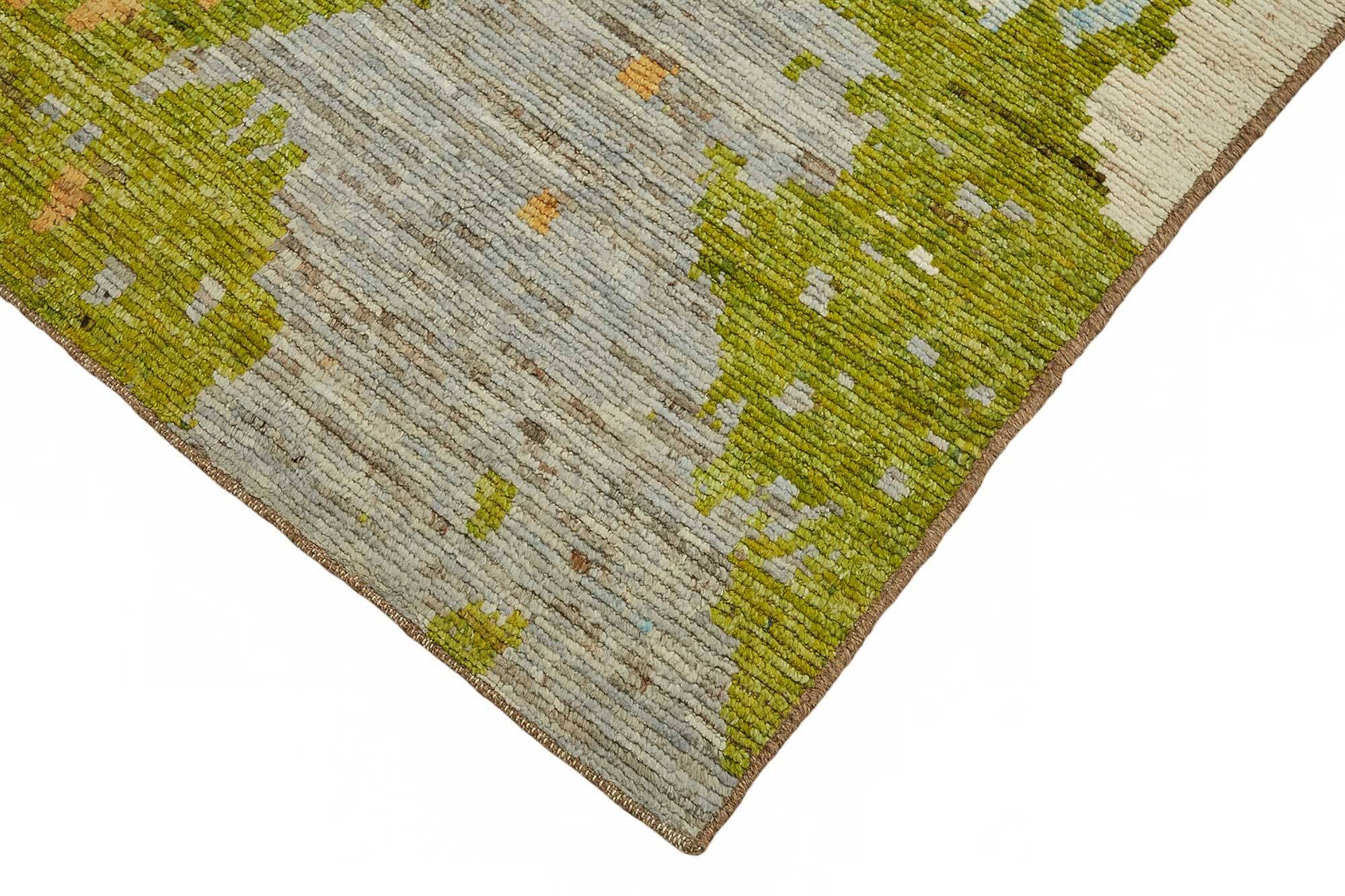 Handwoven Turkish Rustic 250 cm x 294 cm Multicolor Wool Carpet