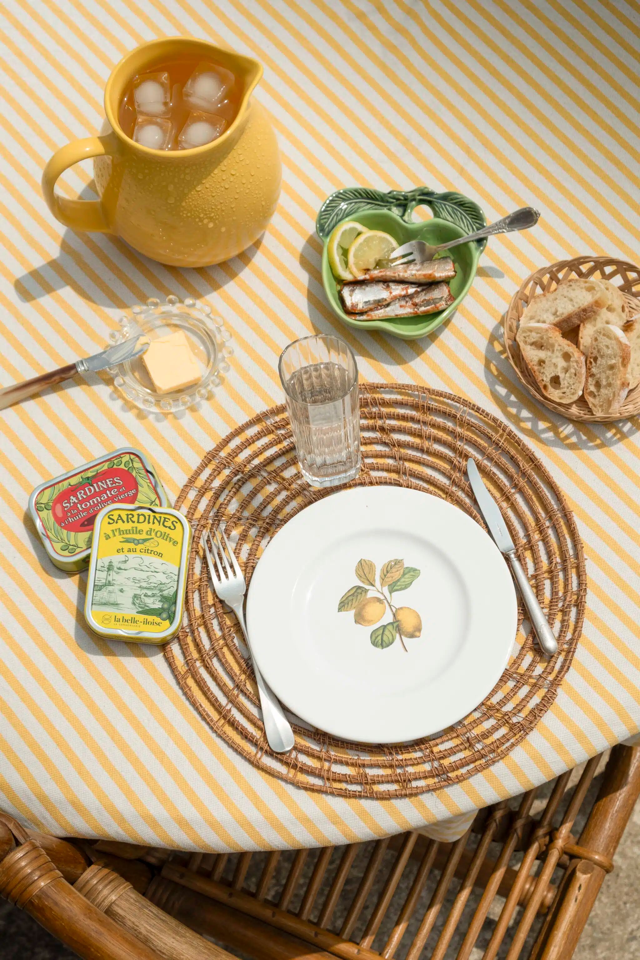 Set of 5 flat plates "Orchard"