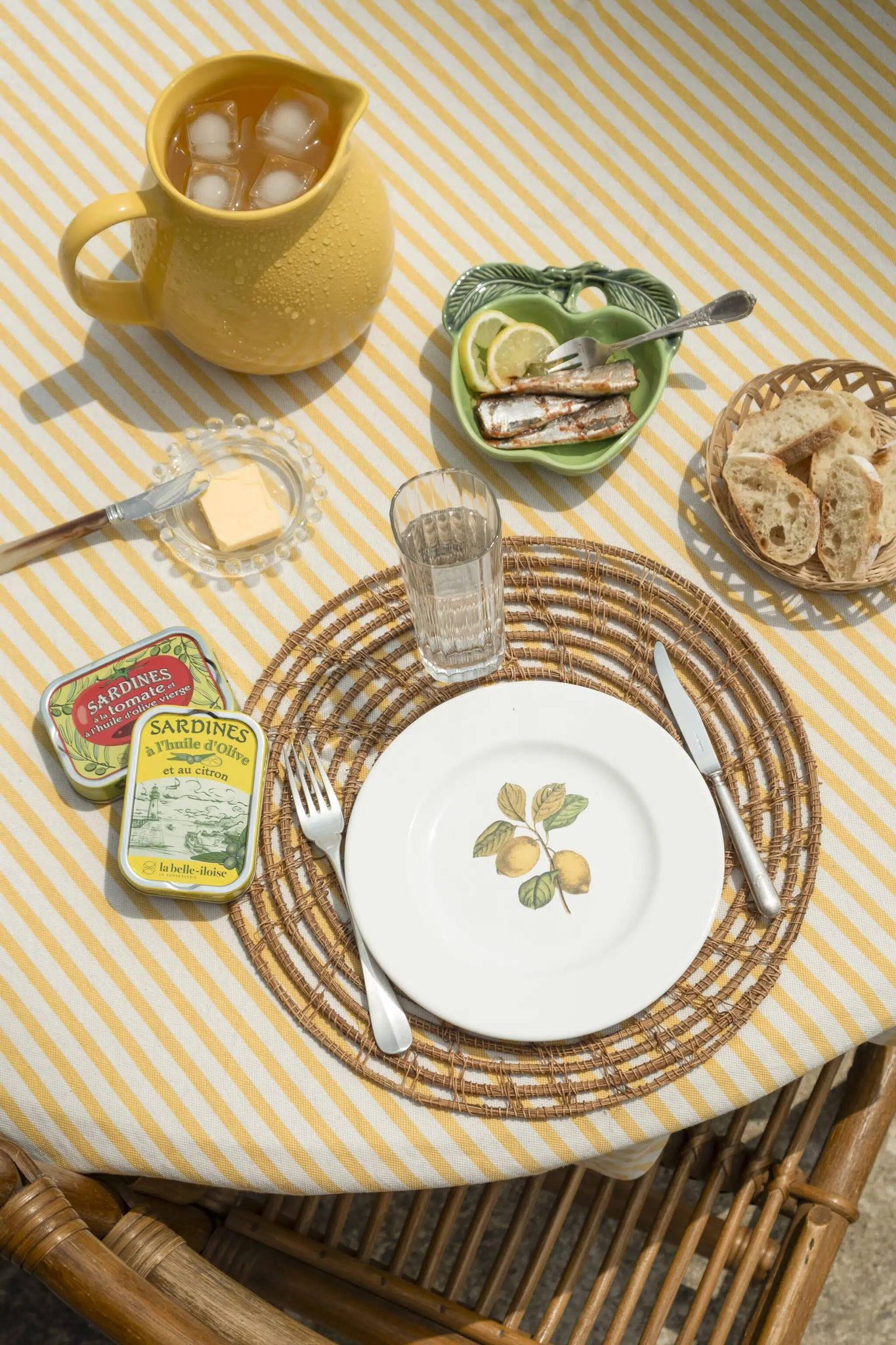 Set of 5 flat plates "Orchard"