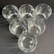 6 whiskey glasses 1970's
