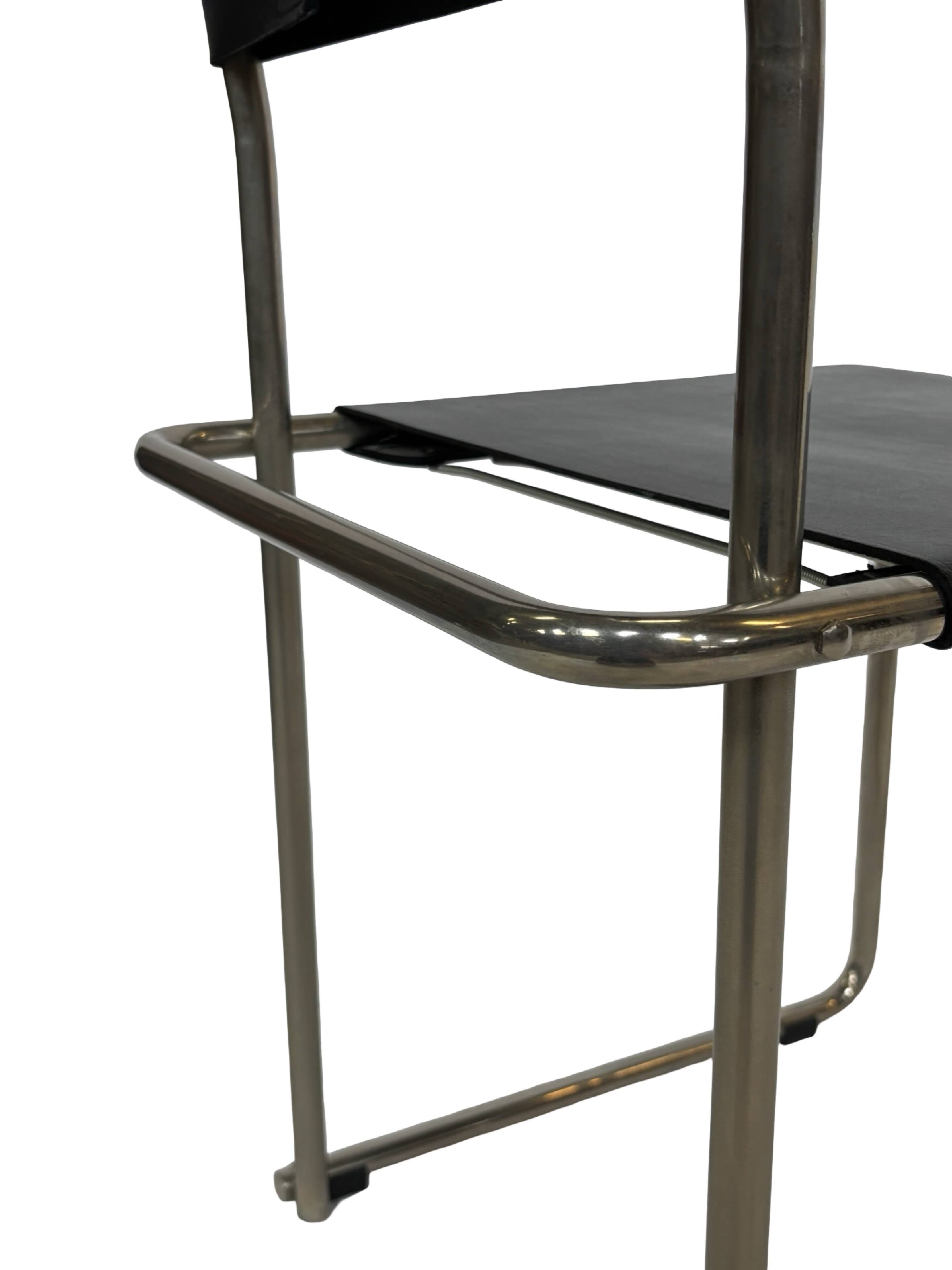 Set of 6 B5/B40 Chairs with Tubular Frame attributed to Marcel Breuer