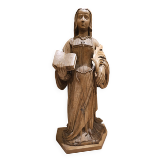 Religious wooden statue
