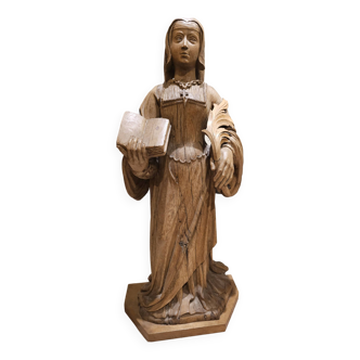 Statue religieuse en bois