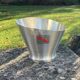 Mumm champagne bucket, vintage pewter vasque