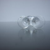 Set of two Daum glasses, Bolero model.