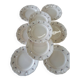 9 old flat plates Digoin Sarreguemines