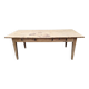 200 cm Solid oak farmhouse table